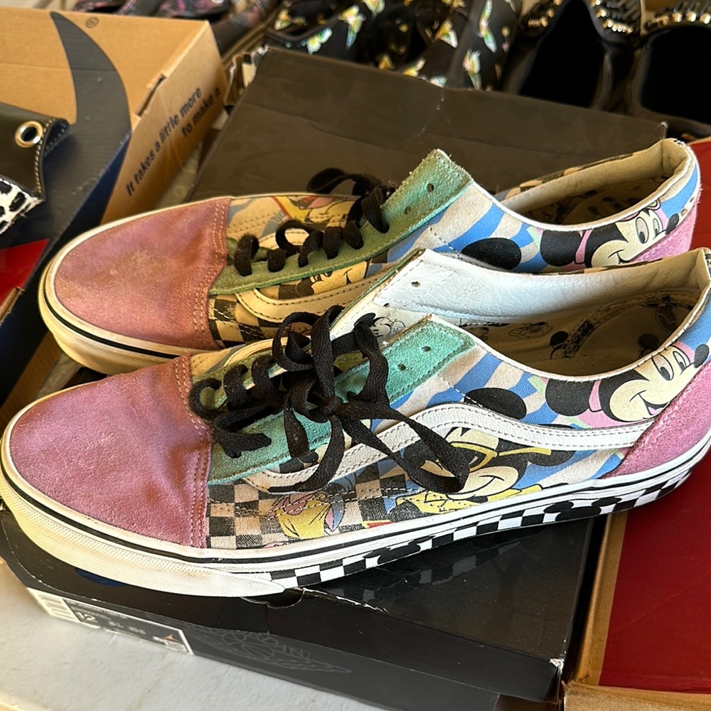 Vans Kids Multicolor Cartoon Sneakers